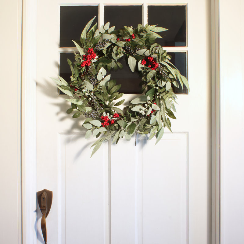 Couronne de Noël 24 po Eucalyptus and Berry
