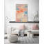 White on Blue Painting Canvas