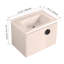 Meuble-lavabo de 28 po avec lavabo en céramique, pour petite salle de bain, meuble-lavabo avec porte-111124053