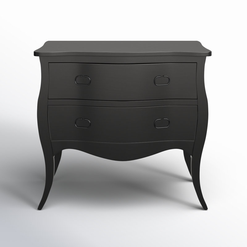 Easterbrook 2 Drawer Accent Chest, Black