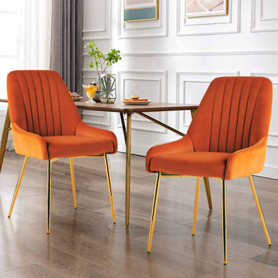 Kataleah Tufted Velvet Side Dining Chairs