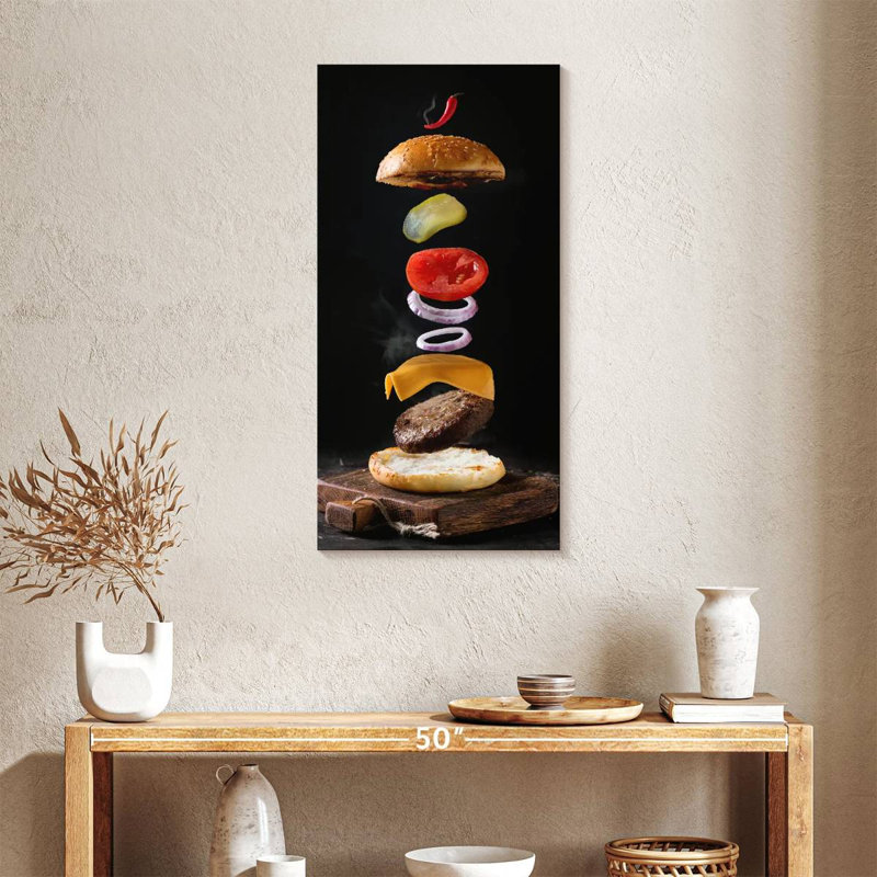 Burger, 36" H x 18" W