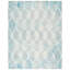 Tapis vert / ivoire touffeté à la main à motif géométrique Amekia-1183999935