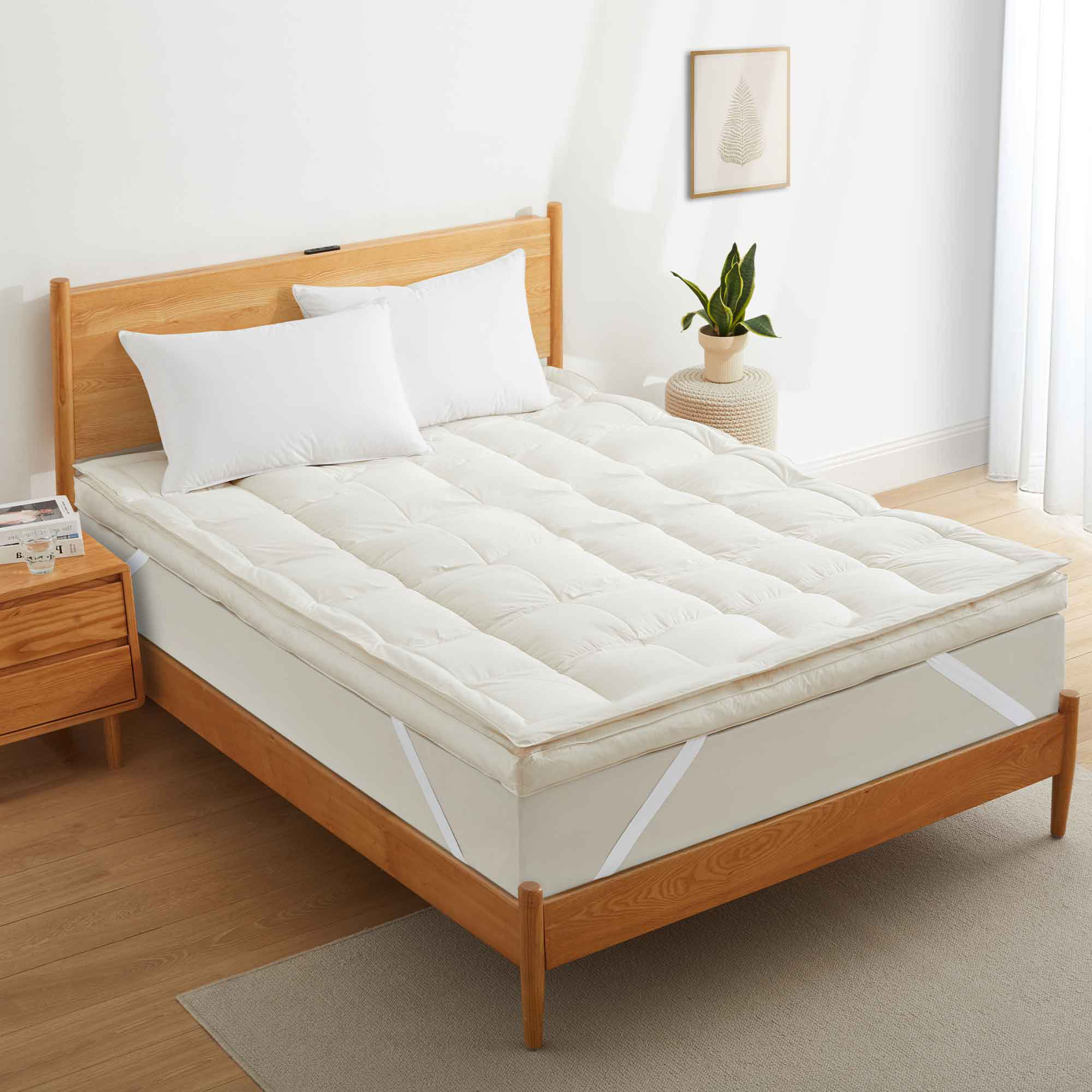  3" Feathers Mattress Topper, Full