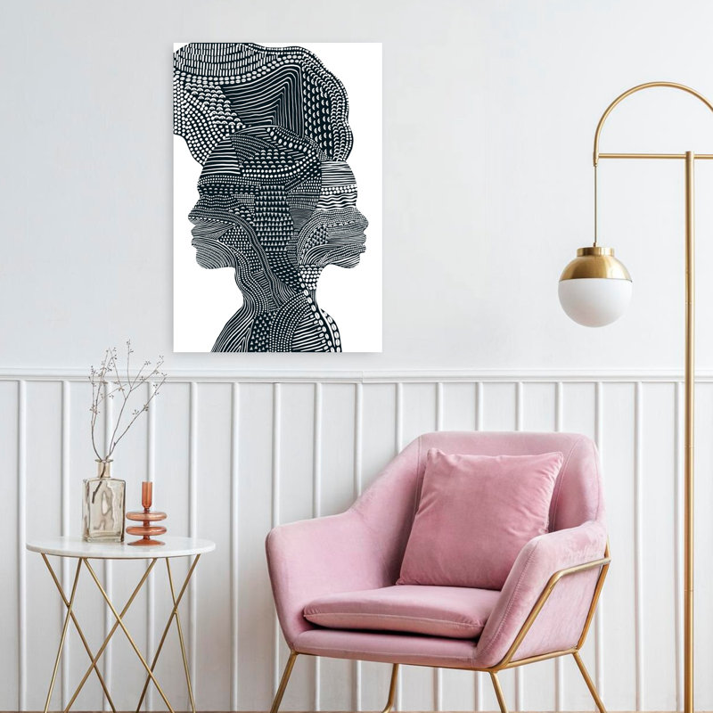 Art contemporain, art contemporain abstrait, H 24 po x l 16 po