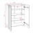 Hamar Shoe Cabinet 4-Tier Shoe Organizer Storage with Drawer Hall Cabinet-212048248