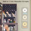 Armoire à bijoux, grand rangement avec miroir autoportant sans cadre (brun)-184328797