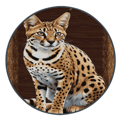 Washable Savannah Cats Area Rug