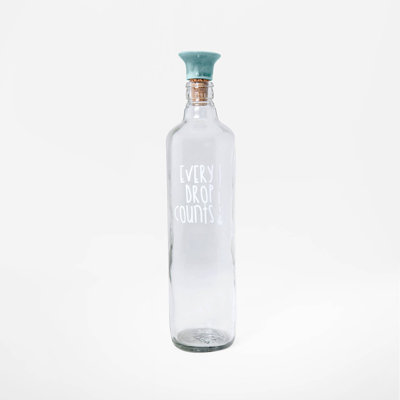 Goutte d'eau en verre avec bouchon en céramique - 750 ML