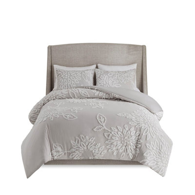 Elegant Cotton Chenille Floral Bedding Sets In Farmhouse Style