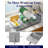 Extendable Dish Drying Rack, Large Drying Dish Rack with Cutlery & Cup Holders, Multifunctional Dish Racks for Counter with Drainage, 18.2"-25.7" L x 12.9" W, Sliver-123640082-123640081