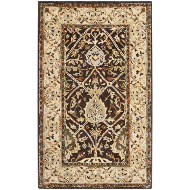 Evie Hand Tufted Wool Oriental Rug, Rectangle 5' x 8'