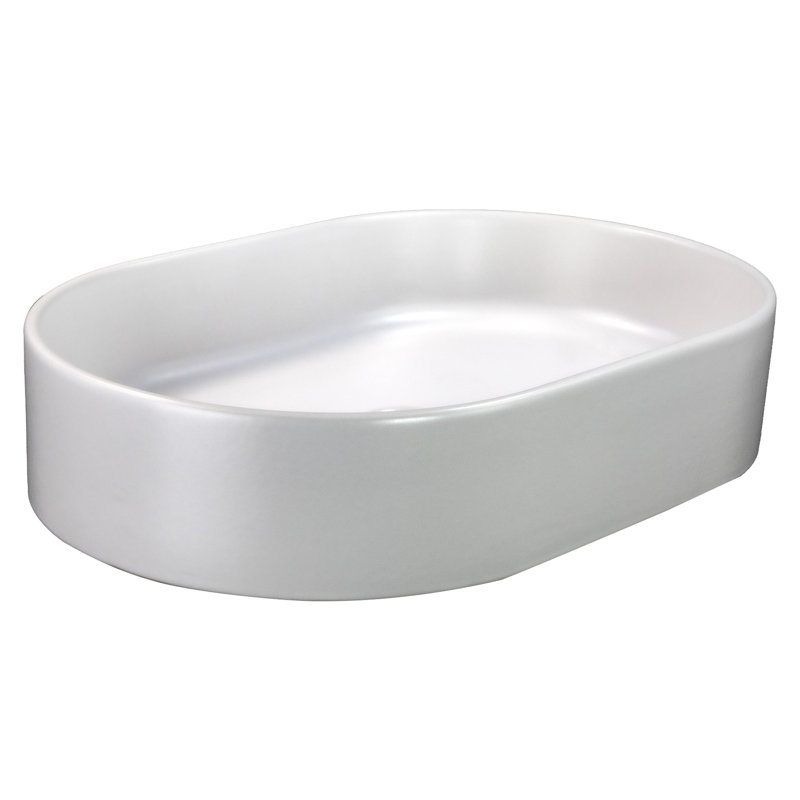 Regatta 23.75'' L Bathroom Sink, Matte White