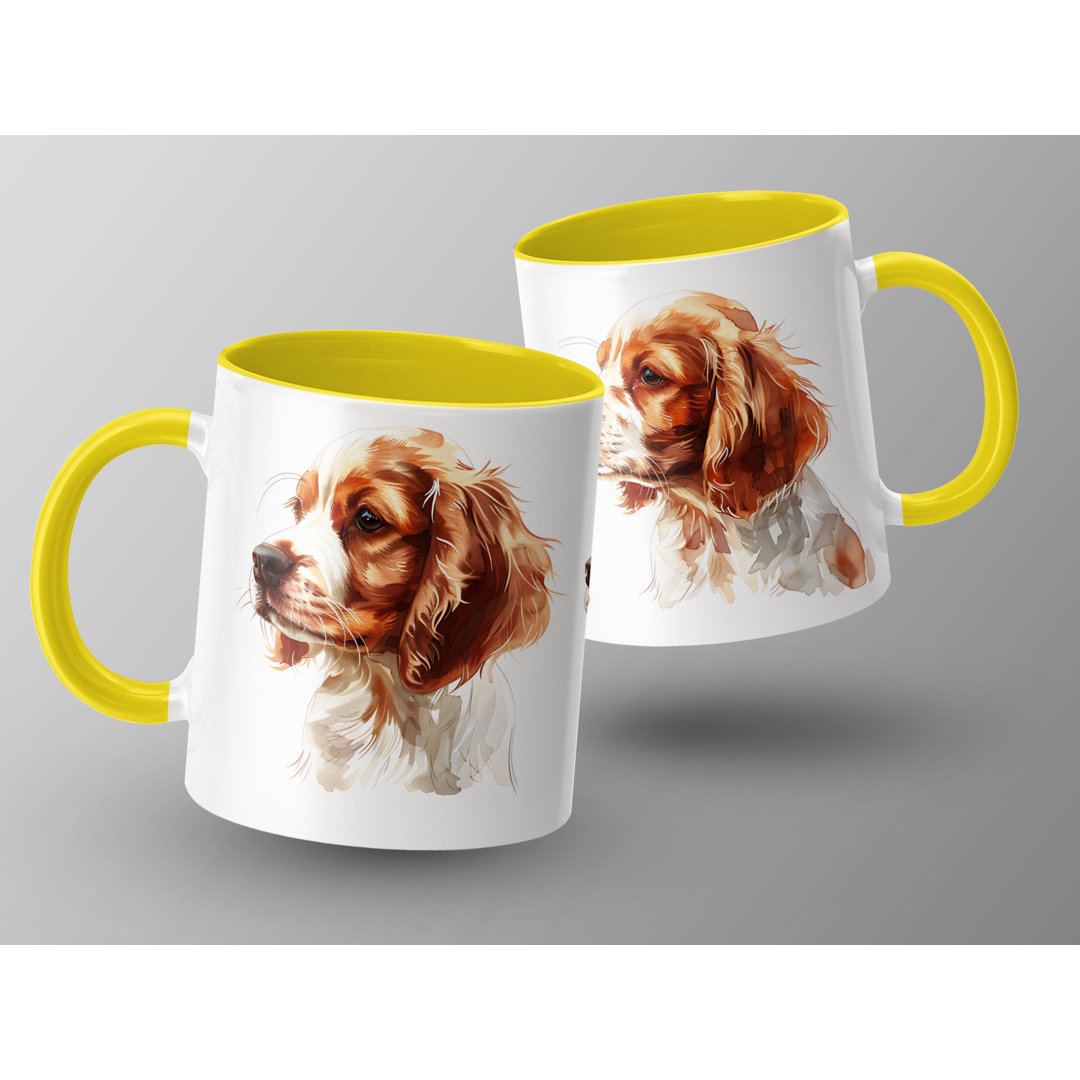 Springer Spaniel Watercolor Design 11oz Coffee Mug