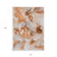 Tapis extérieur lavable abstrait orange et ivoire 10 pi x 14 pi