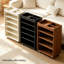 Bibliothèque standard noire moderne en bois massif-329724101