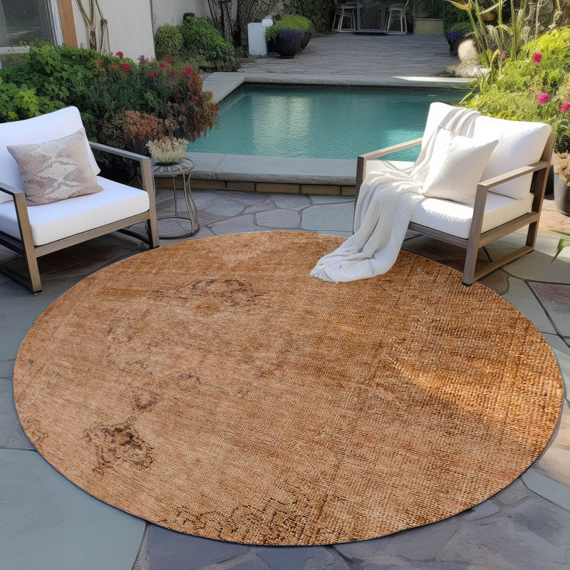 Tapis intérieur / extérieur Ayush, Rond 8 pi