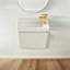 Meuble-lavabo mural simple 20 po avec plateau en résine, blanc