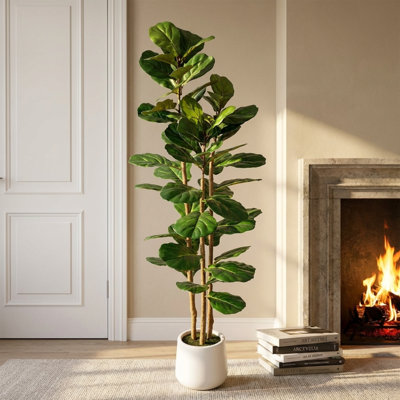 60" Premium Artificial Fiddle Leaf Fig Tree