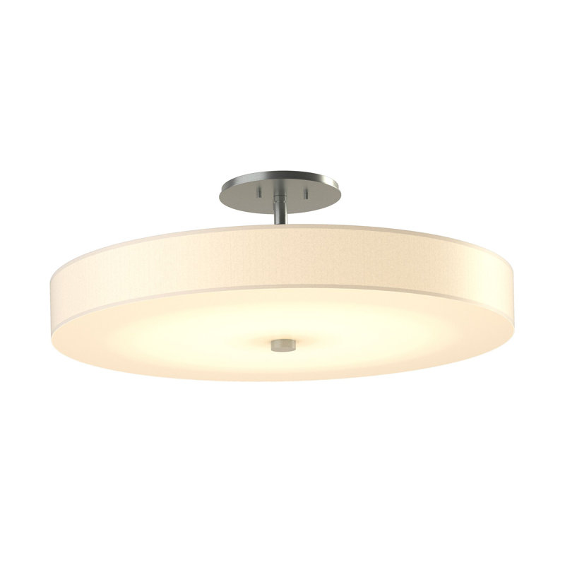 Disq 1 - Light 23" LED Semi Flush Mount, Vintage Platinum