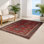 Tapis d'intérieur et d'extérieur noir Persian