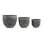 Pots à fleurs contemporains d'extérieur ou d'intérieur en terre cuite pour le salon ou le patio - pot de fleurs rustique décor à la maison - ensemble de 3, 9, 7, 6-132968009