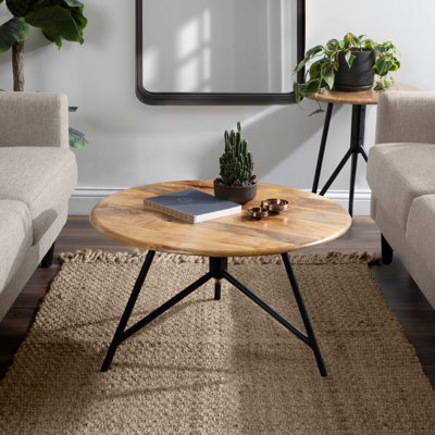 Avely 2 - Piece Solid Wood Top Living Room Table Set