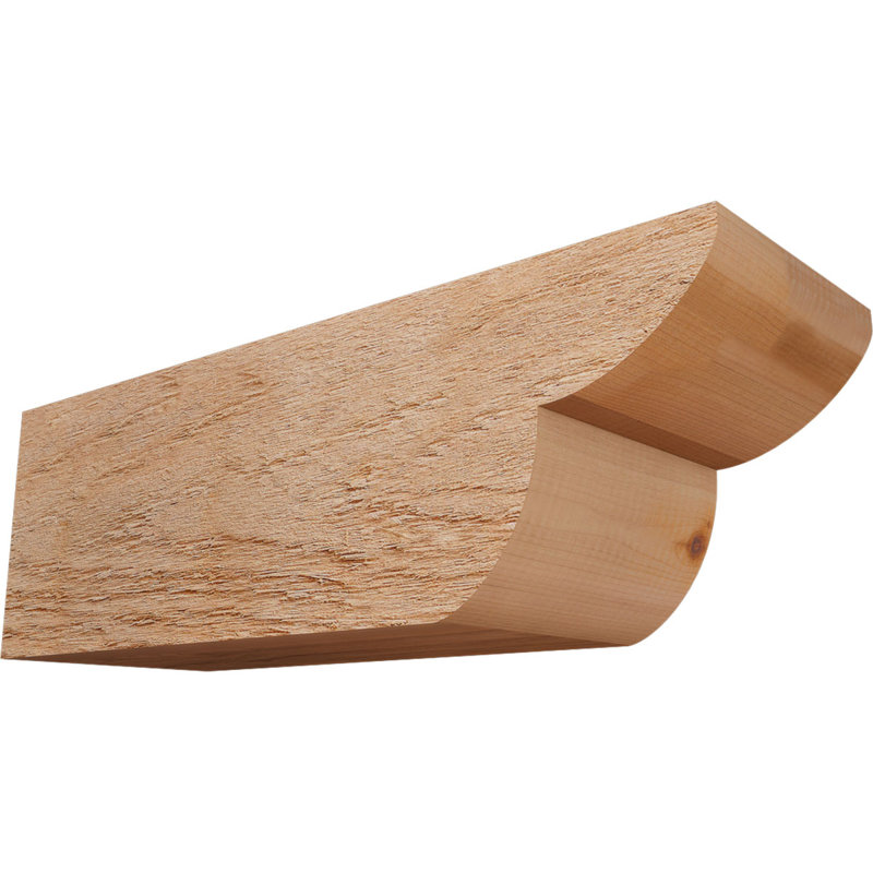 Queue de chevron Crestline, Cèdre rouge de l'Ouest, H 6 po x l 18 po x P 6 po