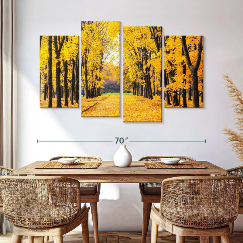Alvord Golden Autumn Pathway, 42" H x 68" W
