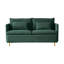 Causeuse moderne en lin de coton Emerald