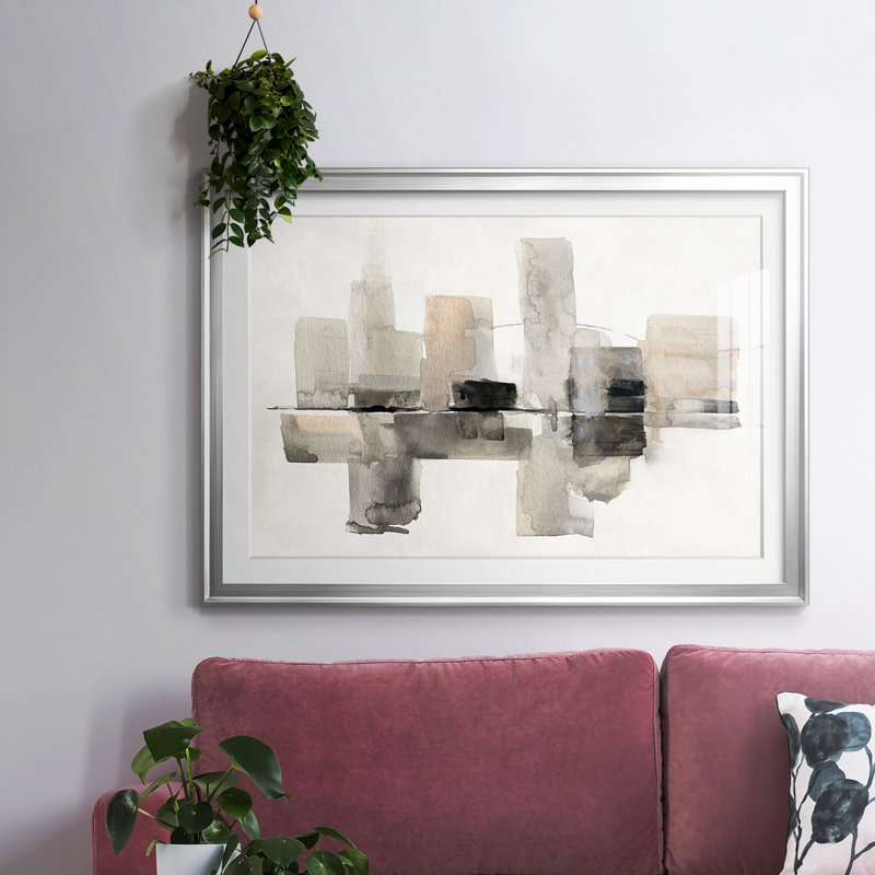 Urban Oasis, cadre I avec cadre biseauté et verre biseauté, Argent, H 15 po x l 21 po x P 1,5 po