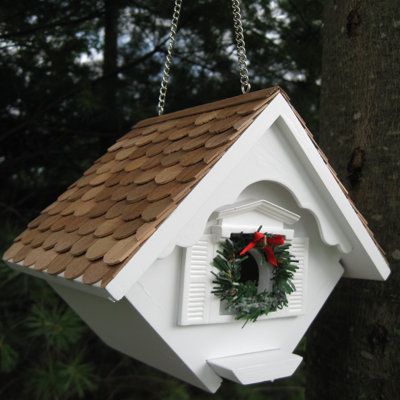 Holiday Offerings Christmas 8"x 6.5" x 5.5" Bird House