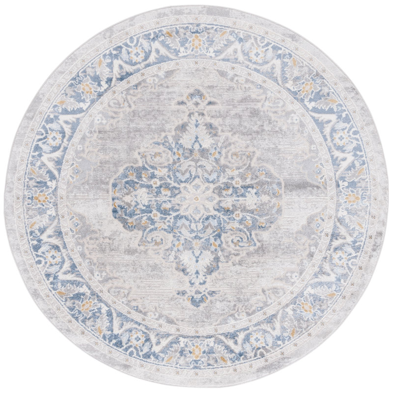 Palma Performance Abstract Rug, Round 6'7"