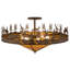 Fishtracks 6 - Light Semi Flush Mount