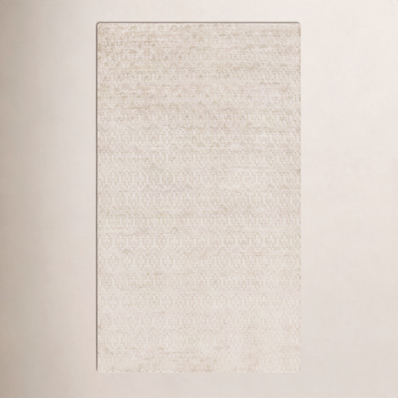 Liliana Ivory Hand-Woven Geometric Rug, 3'3" x 5'3"