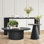 Chanielle 3-Piece Living Room Table Set with Coffee Table, Console Table & End Table