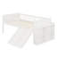 Platform Bed with Guardrail, Storage Shelf, Slide and Ladder for Kids-1056414798