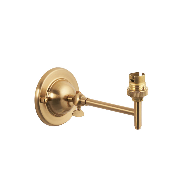 Dome Arc Fold Wall Fitting finished in Br Aged Brass