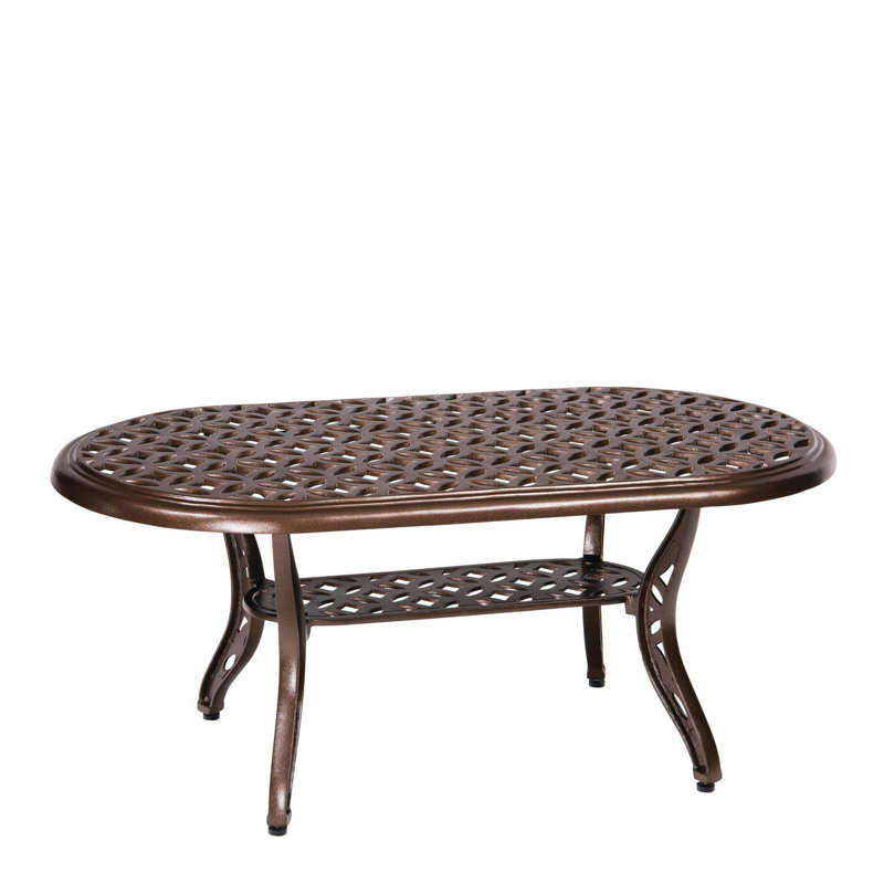 Casa Outdoor Oval Coffee Table, Chestnut Brown