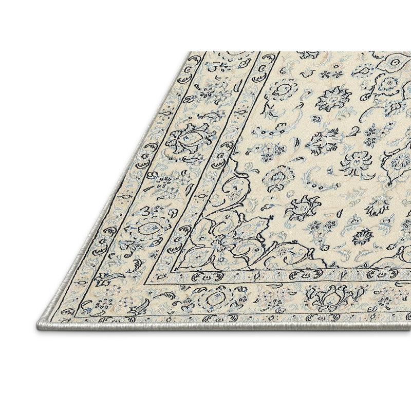 Tapis traditionnel gris / beige Decklan, Rectangle 3 pi x 5 pi