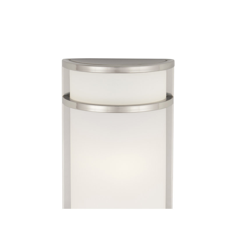 Janicki Wall Light, Incandescent, Brushed Stainless Steel