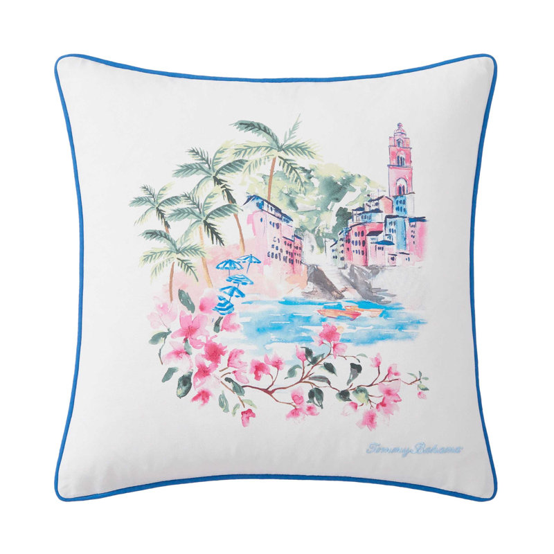 Coussin décoratif en coton Tommy Bahama
