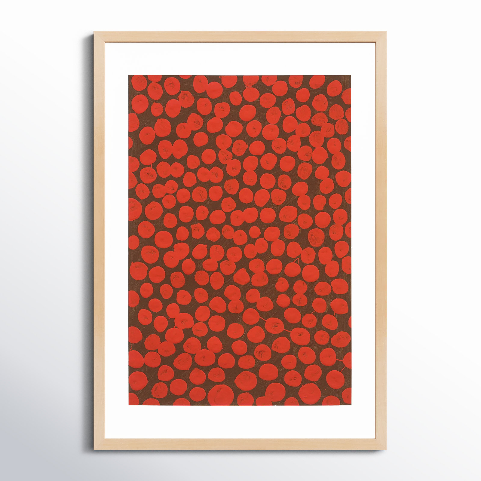 Salsa On Brown by Michela Sorrentino, Brown, 38" H x 26.5" W x 1.25" D