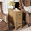 Soichi solid wood 3 - drawer end table set-1166870722