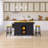 53" Drop-Leaf Countertop Kitchen Cart With Power Outlet And Spice Rack & Towel Rack-401308122