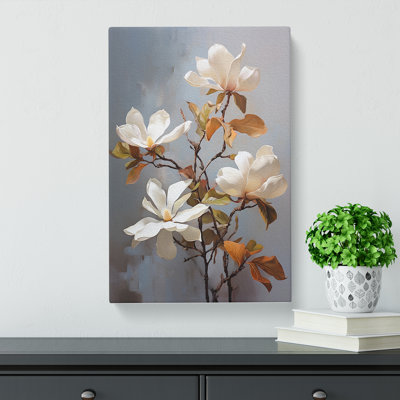 Magnolia Flower Impressionism - No Frame Print