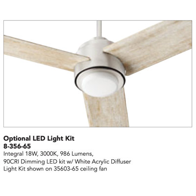 Ventilateur de plafond à DEL 1 lumière Armona