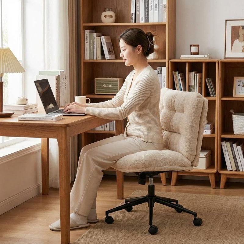 Office Chair, Beige, Beige