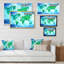 «World Map Blue Green Tone», reproduction sur toile-1156225952-1156225958