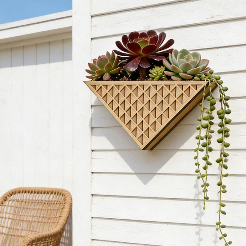 Support à plantes mural en bois et étagère Creativness